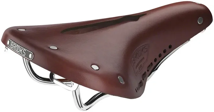 Bike Saddle Brooks B17 Carved – Antique Brown 175mm Width Leather Steel Rails