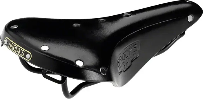 Bike Saddle Brooks B17 Standard – Black 175mm Width Leather Steel Rails Men