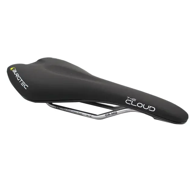 Bike Saddle Burgtec The Cloud MK2 , Cromo Rail/Plastic Base, Black