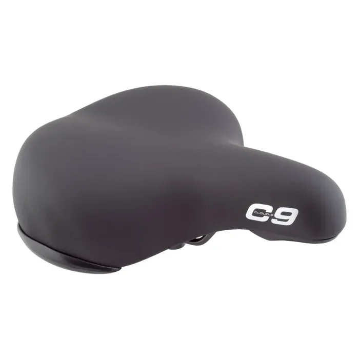 Bike Saddle Cloud-9 Unisex Extra Thick Padding Bicycle Comfort Seat – Black Steel Rails