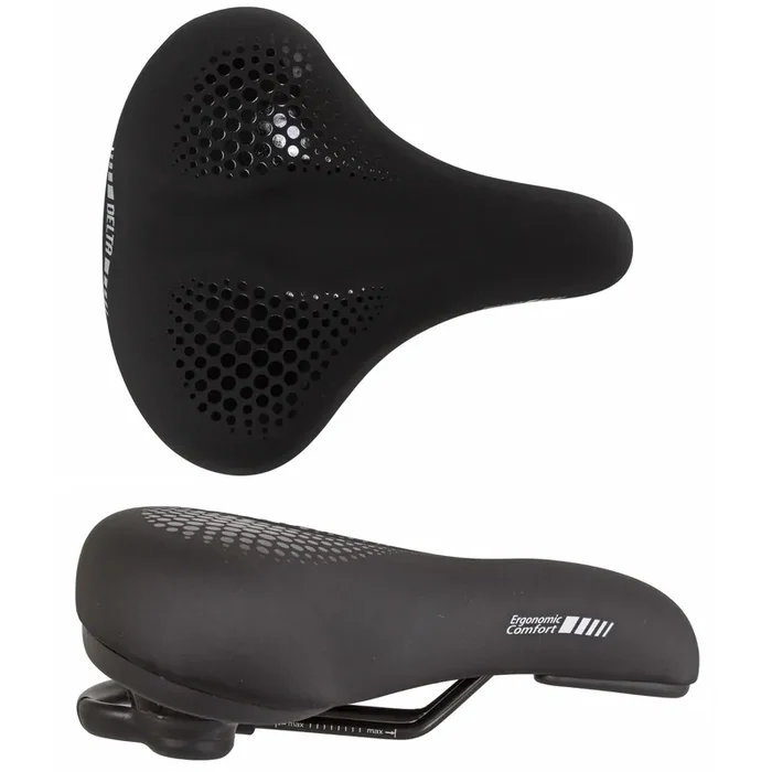 Bike Saddle Delta Delta Comfort , 255×220, Black