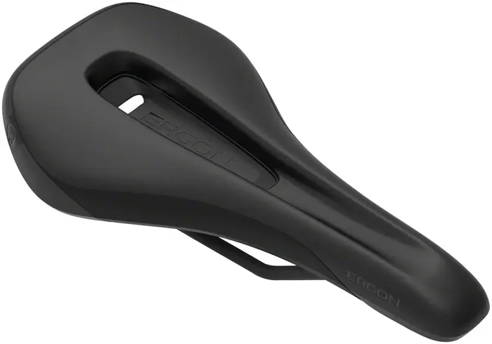 Bike Saddle Ergon SM Enduro Comp – Black Medium/Large Synthetic, Chromoly Rails