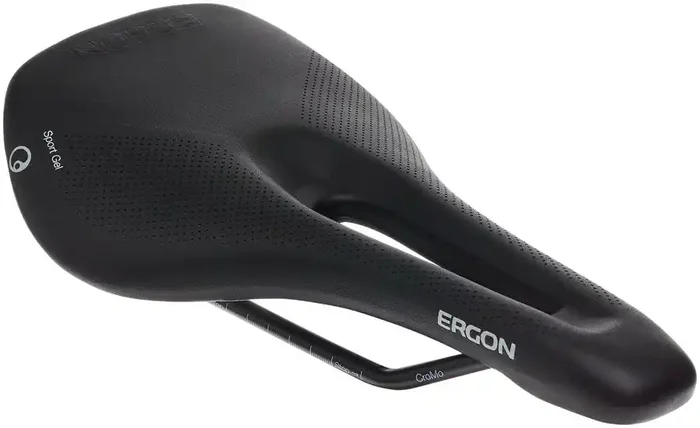 Bike Saddle Ergon SR Sport Gel – Black Sit-Bone Width 12-16cm Microfiber Cover