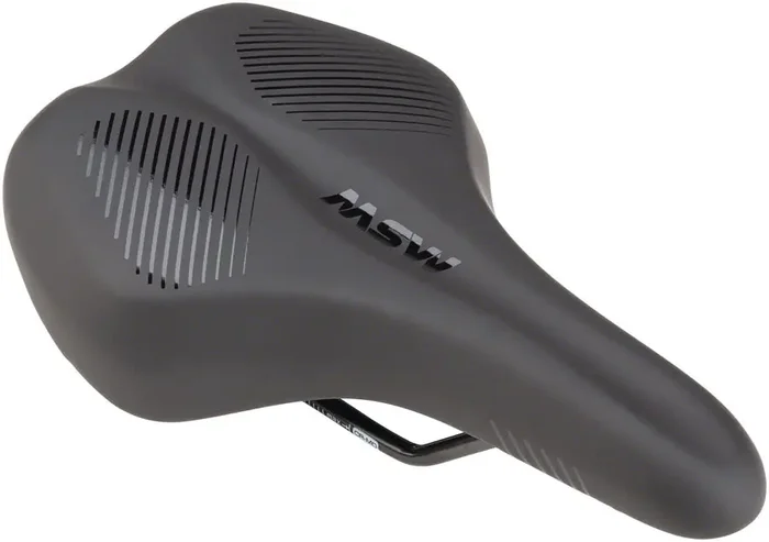 Bike Saddle MSW SDL-164 Spin Fitness – Black Soft-Touch Cover High Density Foam