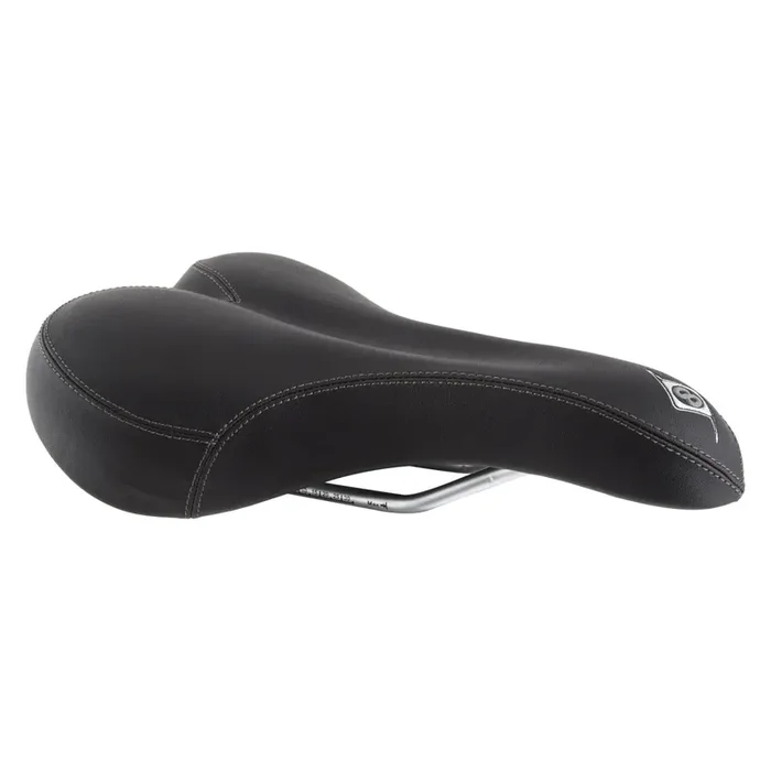Bike Saddle Origin8 Sport Uno-S – Black Steel Rails Unisex Multi-Relief Gel Chassis