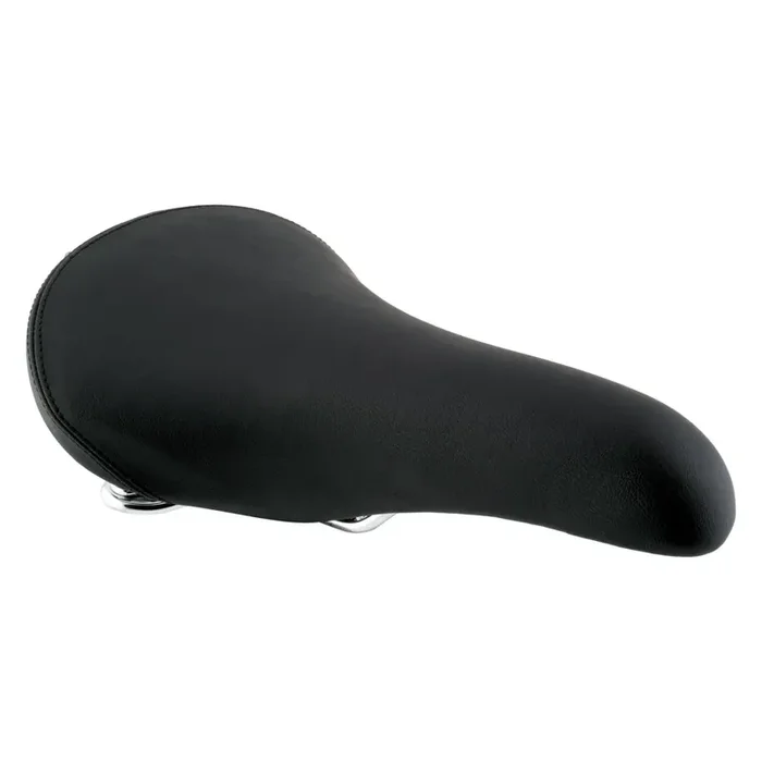 Bike Saddle Pure Cycles City Classic – Black Stell Rails PVC Cover Unisex