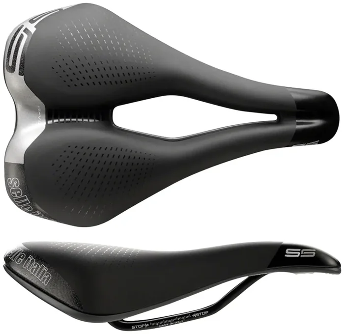 Bike Saddle Selle Italia Max S 5 Superflow – Black 180mm Width Chromoly Rails