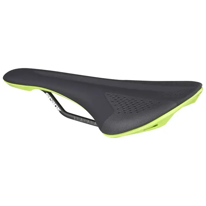 Bike Saddle Spank SPIKE 160 – Black Green Low Friction Synthetic Skin 265mm Width