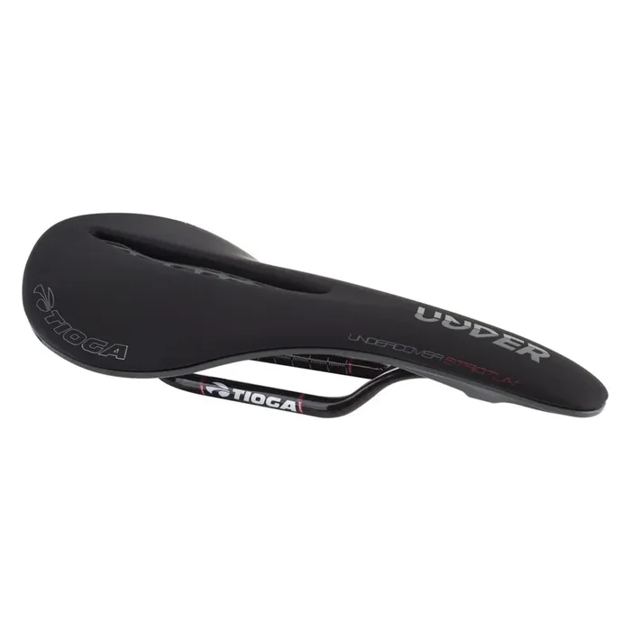 Bike Saddle Tioga Undercover Stratum Carbon Bio-X Ergo Foam – Black 140mm Width Carbon