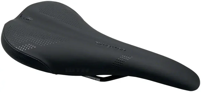 Bike Saddle WTB Silverado – Black 280mm Width Chromoly Rails Microfiber Cover