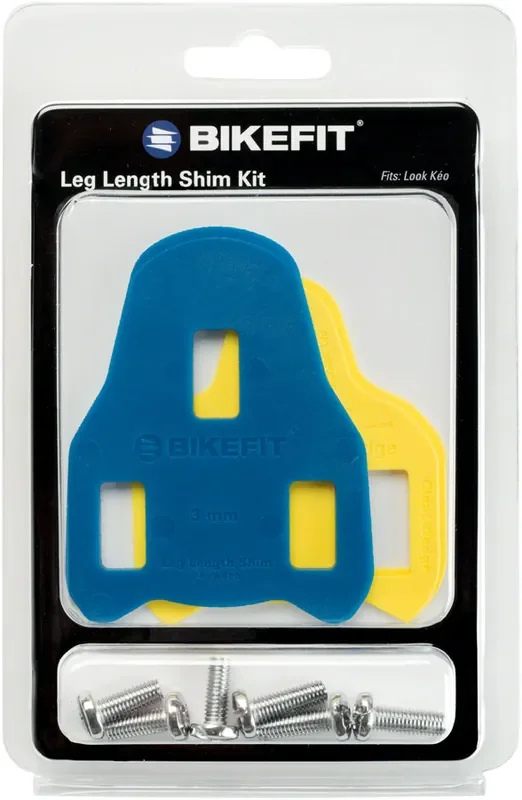 BikeFit Leg Length Shims – Look Keo Compatible 3-Hole, 3mm, 1-Pack Kit