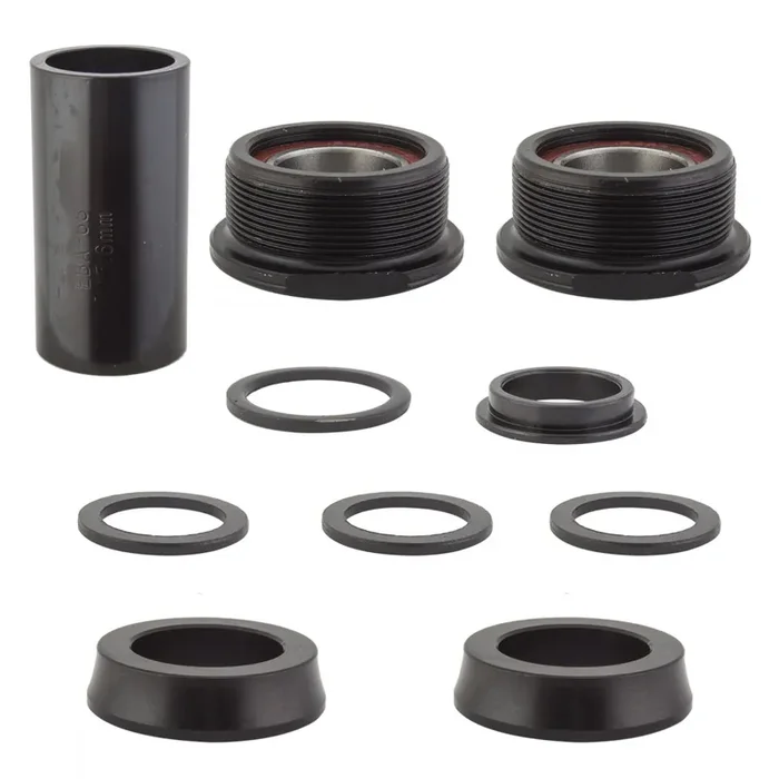 Black Ops Euro MX BSA Bottom Bracket Black Compatible With MID 19mm Cranksets