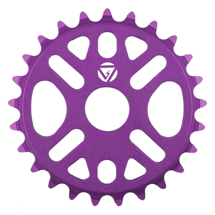 Black Ops Micro Drive II Chainring 25T 1pc/3pc 1/2in x 1/8in Aluminum Purple