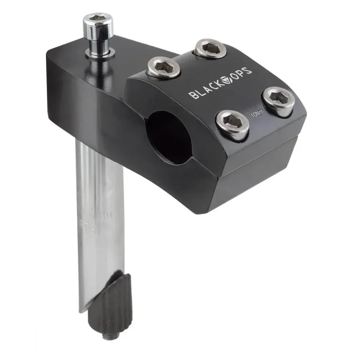 Black Ops MX Quill Stem Bar 21.1mm 4-1/4 in Black Aluminum / Steel BMX Bike