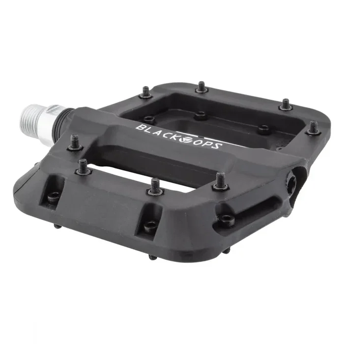 Black Ops Park Rat Platform Pedals 9/16″ Nylon Body Removable Steel Pins Black