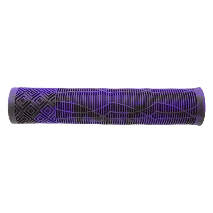 Black Ops Rowdy Duty Grips Flangeless Purple/Black 166mm