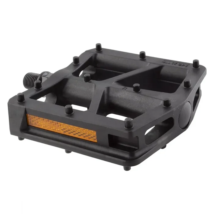 Black Ops T-Bar Pedals 1/2″ Chromoly Spindle Nylon Fiber Body Molded Pins Black
