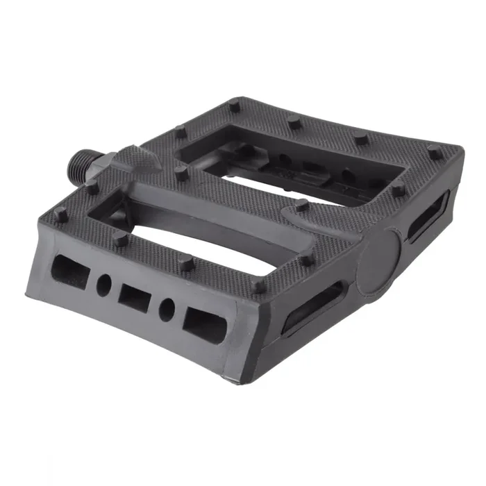 Black Ops Traction Platform Pedals – Nylon Molded Pins, Chromoly Axle, 9/16″ & 1/2″ Sizes, Superior Grip & Durable Performance for Mountain & BMX Bikes
