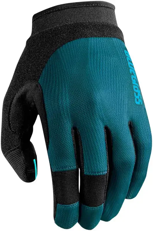 Bluegrass React Gloves – Blue, Full Finger, Small Breathable Perforated Palm
