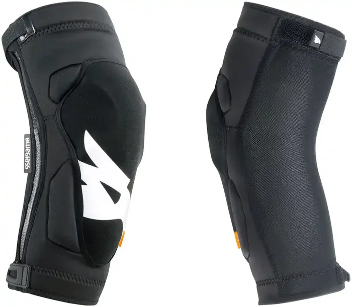 Bluegrass Solid D3O Knee Pads – Black, Large Extended Sleeve Silicone Grippers