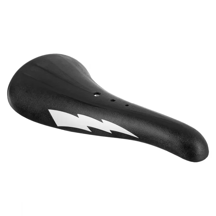 BMX Bicycle Saddle Se Bikes Blitz Seat BMX – Black/White 135mm Width Steel Rails Unisex