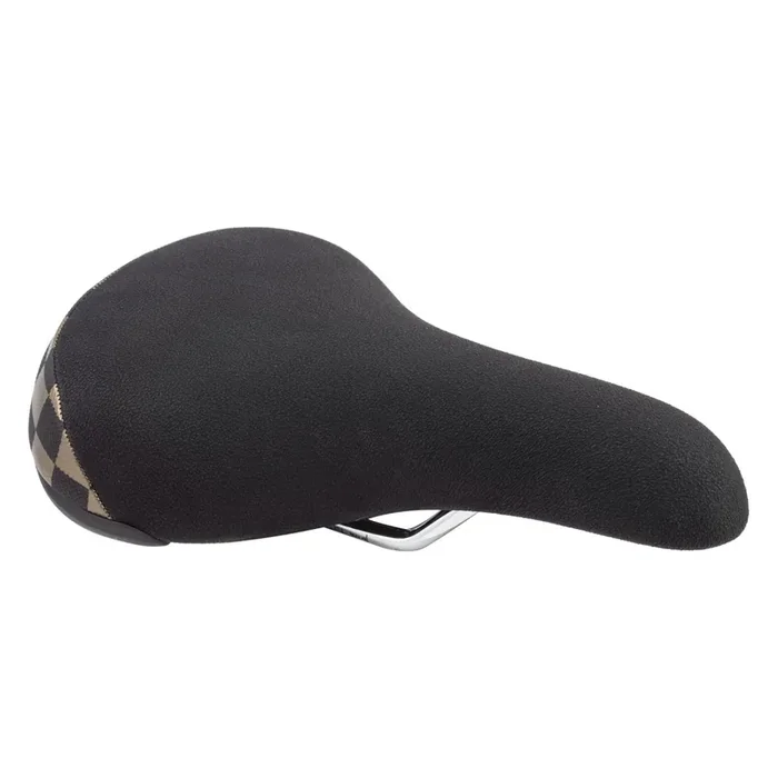 BMX Bicycle Saddle Se Bikes Flyer Seat BMX Unisex Gld/Blk Checkerboard