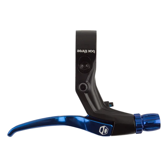 BOX Box Three Brake Lever Blue Single Short