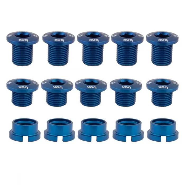 Box Components Box One 7075 Alloy Chainring Bolts Variable Blue