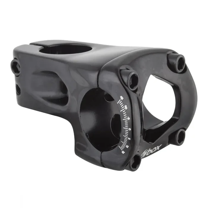 Box Components Box One Front Load Stem 48mm Clamp 31.8mm 0 Deg Blk Aluminum BMX