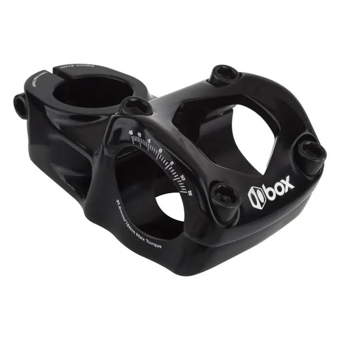 Box Components Box One Top Load Stem Bar Clamp 31.8mm 53mm 0 Deg Black Aluminum