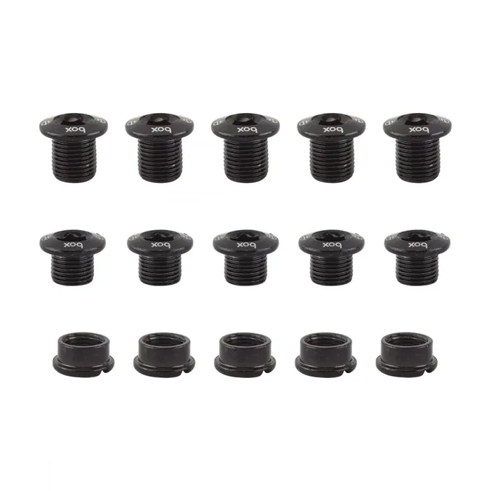 Box Components Multi-Fit Cro-Mo Chainring Bolts Chainring Bolt Set Black