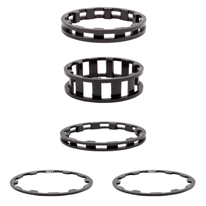 Box Components Zero Stem Spacers 1-1/8in Black