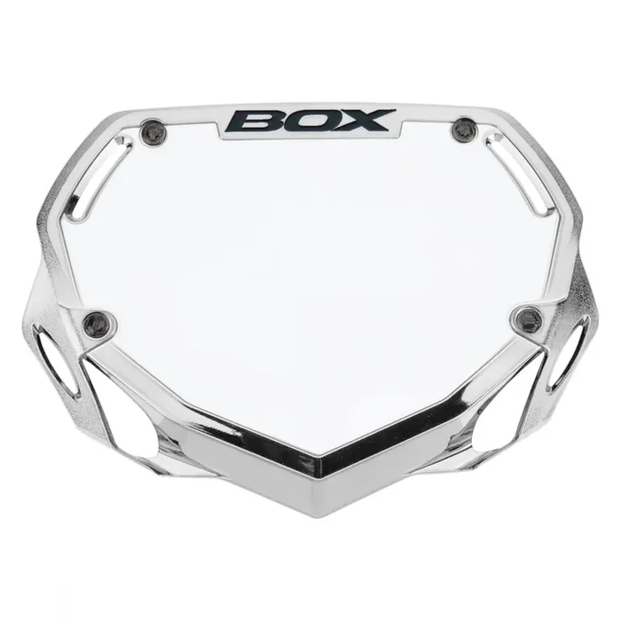 BOX Two Number Plate Small Silver and Chrome Color Fast 3D Injection Molding