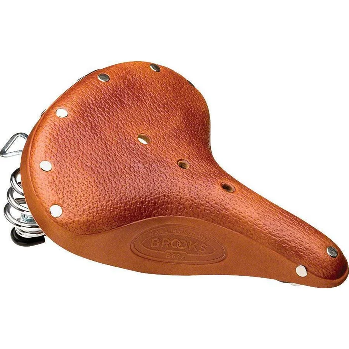Brooks B67 S Women’s Leather Saddle with chrome rails and springs