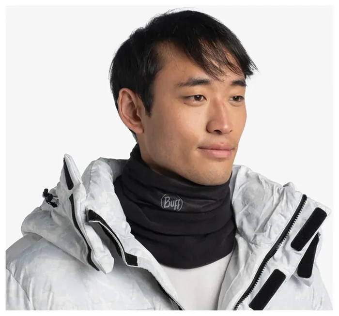 Buff Buff Polar Solid Black – Versatile Outdoor Neck Gaiter for All-Weather Protection