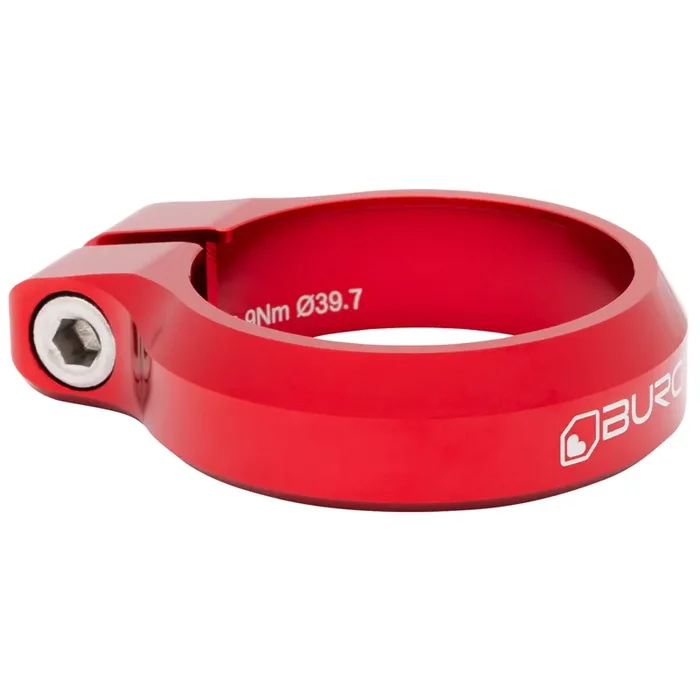 Burgtec Seat Clamp, 39.7mm, Race Red