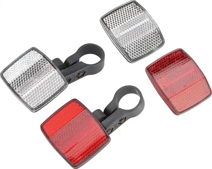 Burley Red Clear Reflectors and Brackets Kit Universal Fit May Fit Other Brands