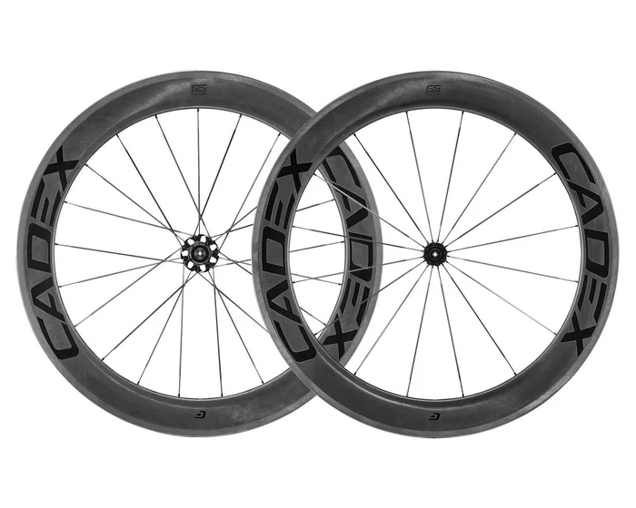 Cadex 65 Tubular Carbon Road Wheels (Shimano HG 11/12) (Rear) (QR x 130mm) (700c) (Black) (Rim Brake)