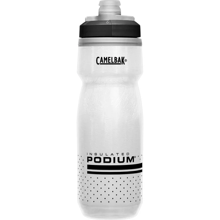 CamelBak Podium Chill 21oz Bike Water Bottle – White/Black