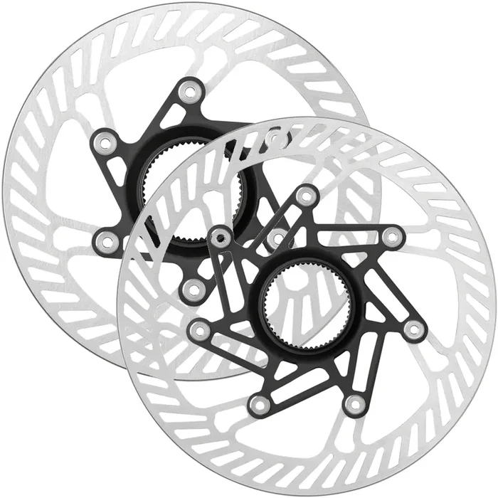 Campagnolo EKAR Center-Lock Disc Brake Rotors Bundle 140mm & 160mm Stainless Steel, Heat Dissipating 2-Piece Rotors
