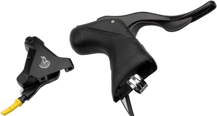 Campagnolo Record Ergopower Hydraulic Brake/Shift Lever Disc Caliper – Right/Rear 12-Speed 160mm Flat Mount Caliper BLK