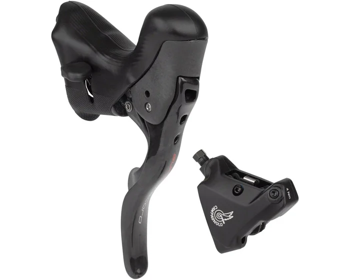 Campagnolo Super Record Ergopower Hydraulic Brake/Shift Lever Kit (Black) (140mm Caliper) (Left) (2x) (Flat Mount)