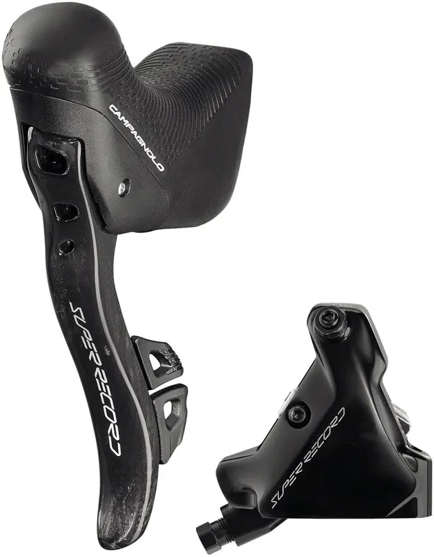 Campagnolo Super Record Ergopower Wireless Control Lever and Brake Caliper – Left/Front, 12-Speed, 140mm Hydraulic Disc