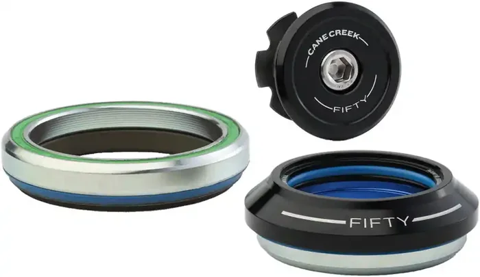 Cane Creek 50 Headset – IS41/28.6/H9 Upper IS52/40 Lower, Tapered, Black
