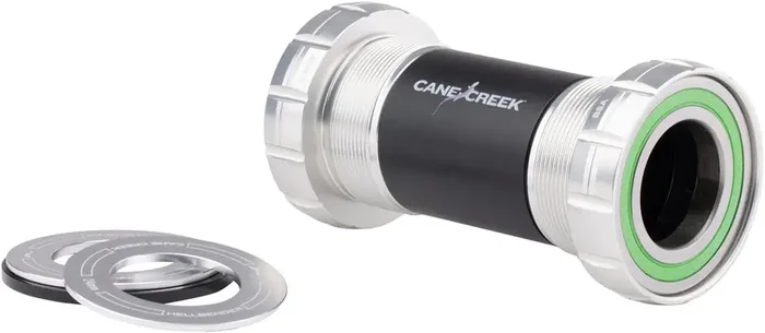 Cane Creek Hellbender 70 Bottom Bracket – English, for 24mm Spindle, Silver