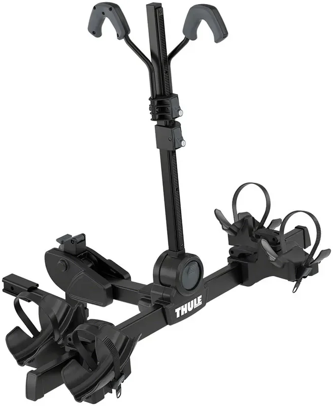Car Bike Rack Thule DoubleTrack Pro XT Hitch Bike Rack – 1.25″/2″ Receiver, 2-Bike, Black