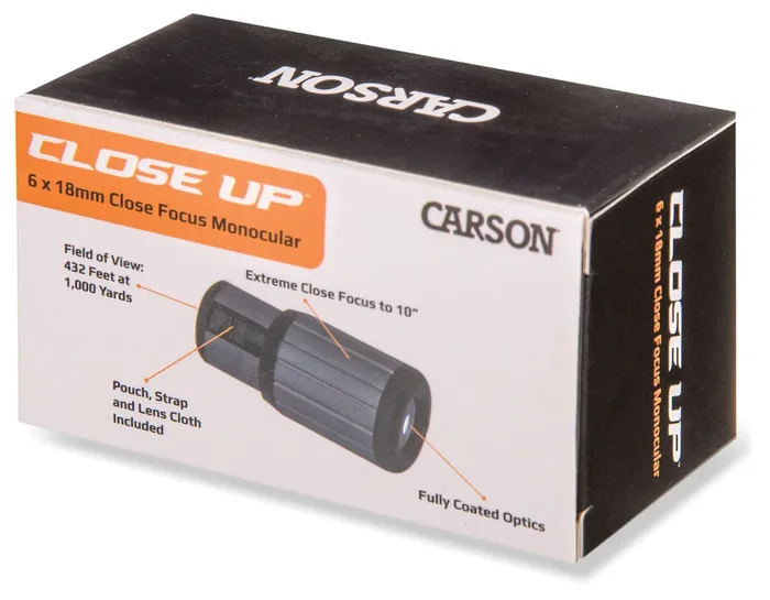 Carson Optical Closeup 6×18 Compact Monocular Binoculars