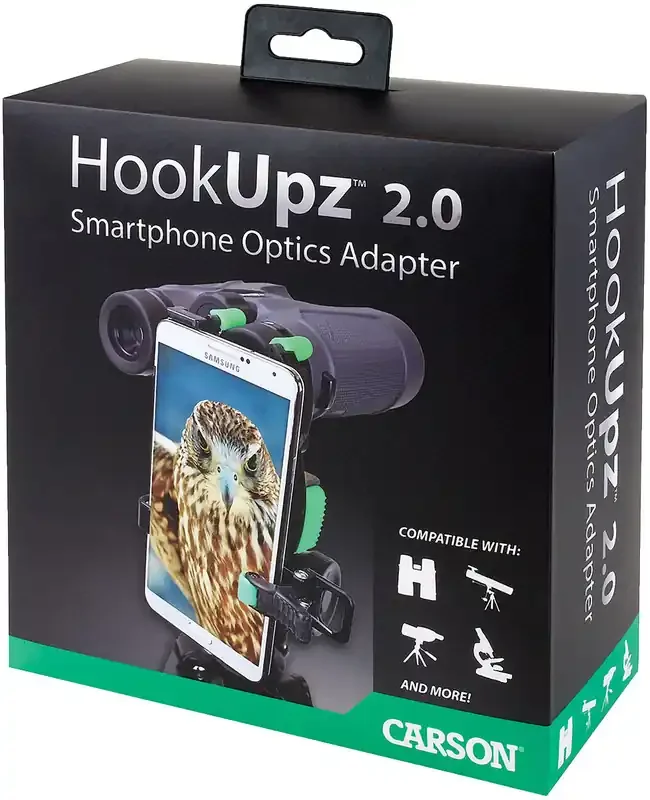 Carson Optical HookUpz 2.0 Universal Adapter for Binoculars – Capture and Share Your View!