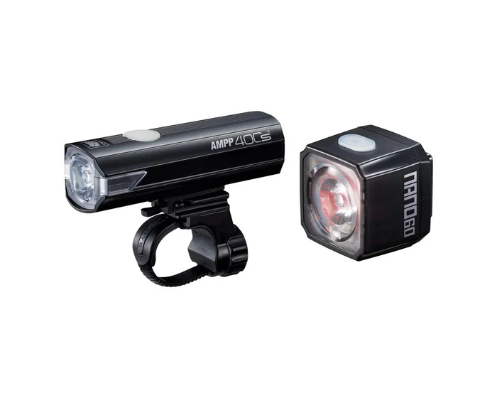 CatEye AMPP400S/NANO60 Headlight & Tail Light Set (USB-C)