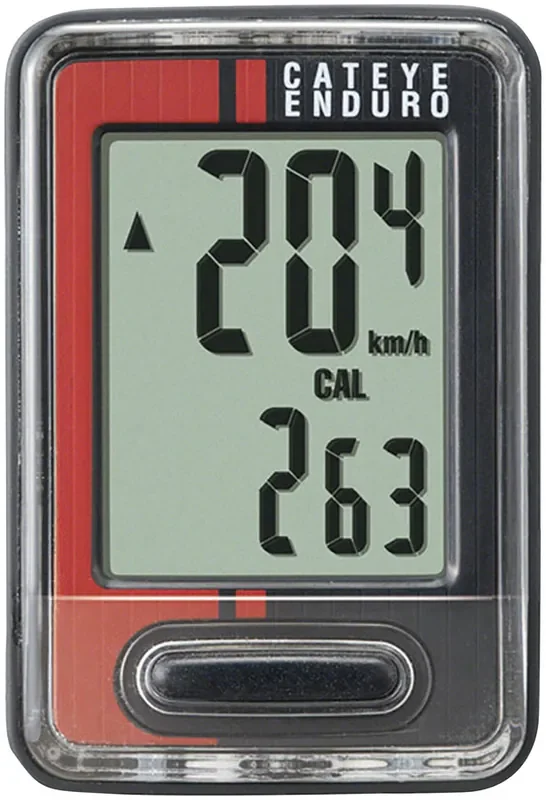 Cateye Enduro Wired Computer – Black/Red